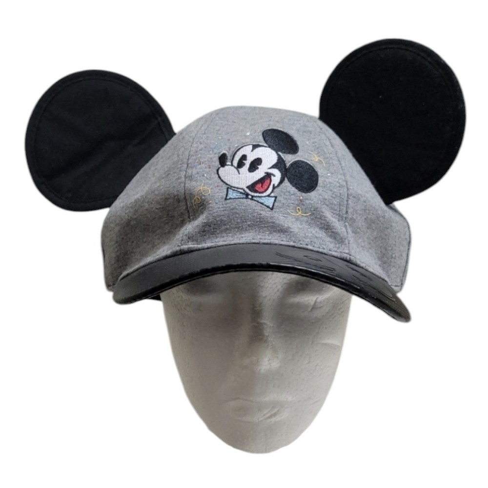 Disney Parks Mickey Mouse 90th Anniversary Ear Hat Adult Gray